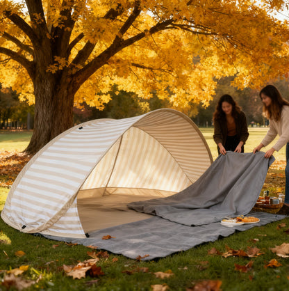 Pop Up Beach Sun Shade Tent for 1 to 2 People - White