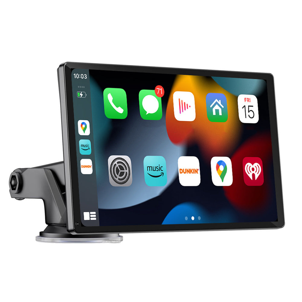 9 Inch CarPlay Screen 4K Dashcam Front Rear Camera