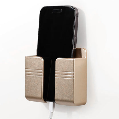 2 Pack Wall Mount Phone Holder with Peel and Stick -Gold
