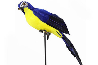 6 PCS Lifelike Artificial Birds Feathered Fake Shoulder Parrot Decor Model