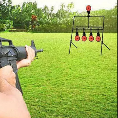 Resetting Shooting Target 360 Degree Spinning Auto Reset Practice Tool for Air Rife
