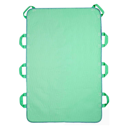 Absorbent Bed Pad Washable and Leak-Proof with 8 Handles