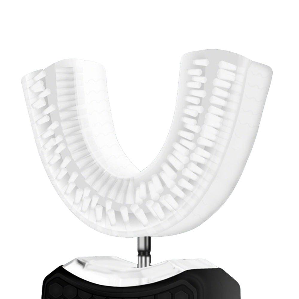 Rechargeable U-Shaped Electric Toothbrush Set for Daily Oral Care-Black