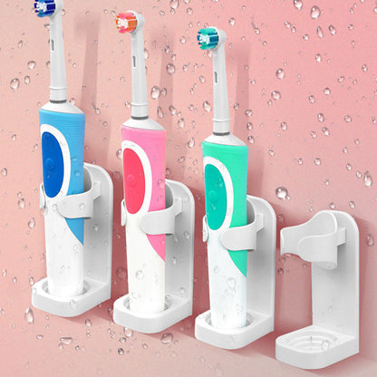 4Pcs Set Electric Toothbrush Holders Wall Mounted Adhesive Tooth Brush Organizer