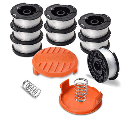 12 Piece AF 100 Replacement Spool Set for Black Decker Grass Trimmer