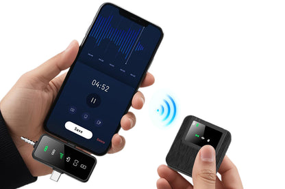 3 In 1 Wireless Lavalier Microphone for Phone Camera Live Recording
