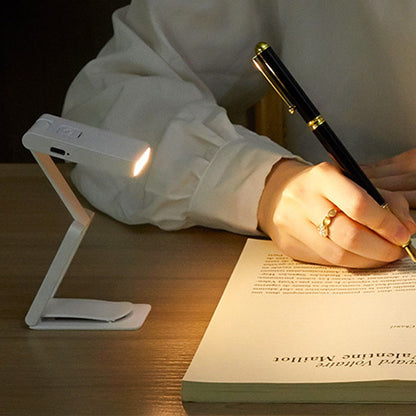 Rechargeable Mini Foldable Clip-On Book Light ââ‚?Desk Reading Lamp