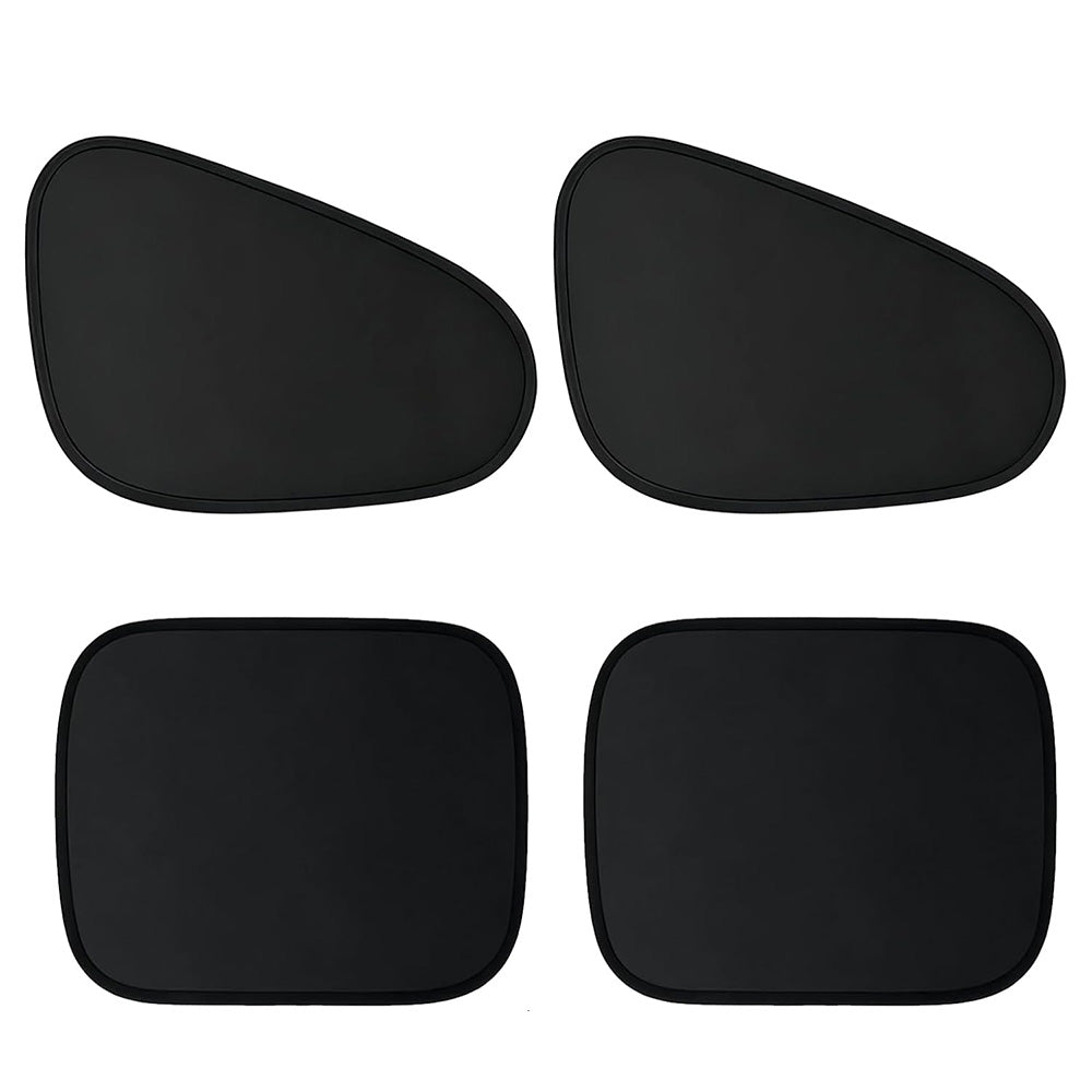 4Pcs Car Window Sun Shades Side and Rear UV Protection Covers