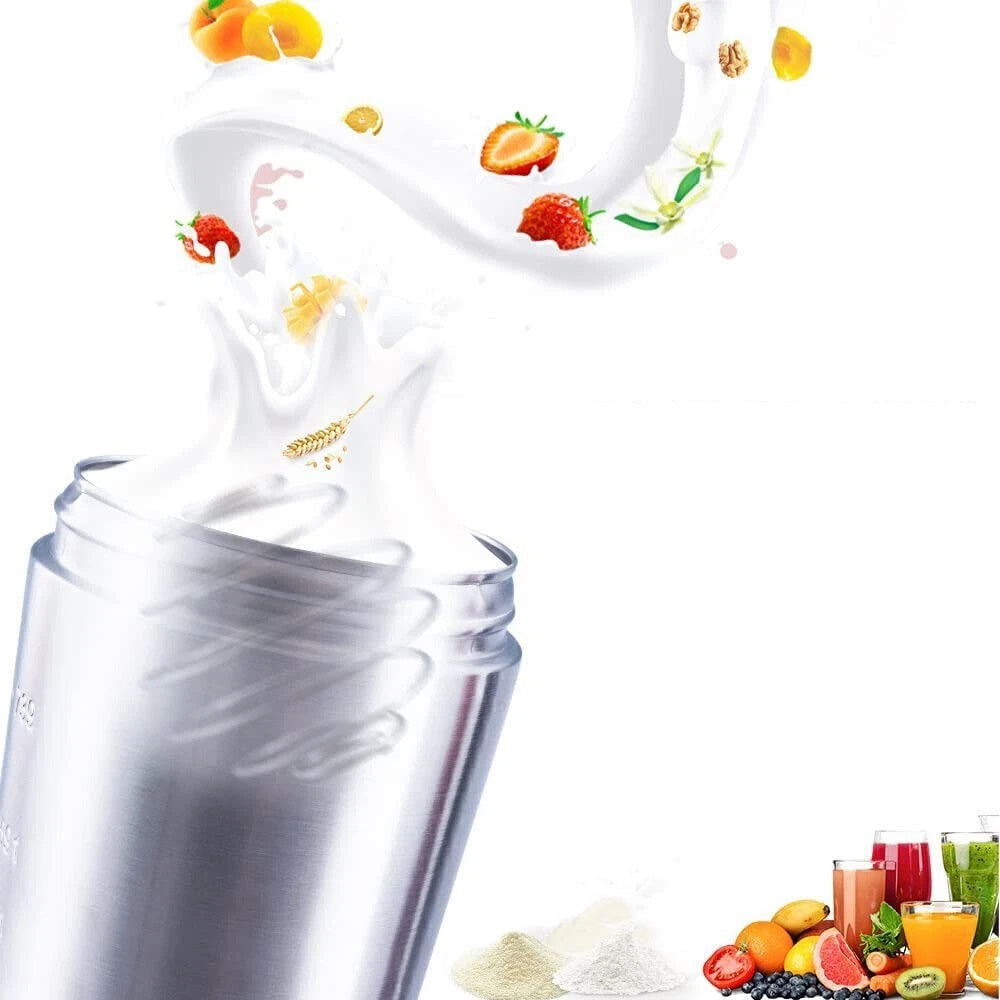 750ml Stainless Steel Protein Shaker Bottle with Mixing Ball
