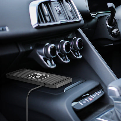 Universal Car Wireless Fast Charger Mat Non-Slip Charging Pad for Devices with Wireless Charging Function Type-C Style