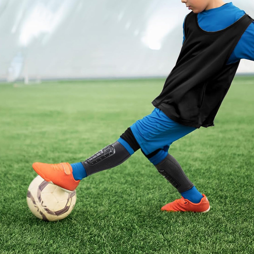 Pair of Soccer Shin Guards Leg Protective Sleeves for Sports