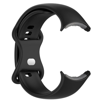 For Google Pixel Watch 1 / 2 Soft Replacement Strap Silicone Sport Watch Band Black