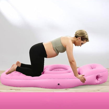 Pregnancy Mattress Inflatable Full Body Maternity Bed for Stomach Sleeping-Pink