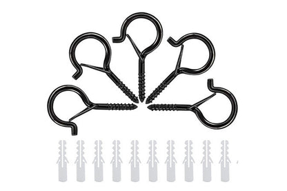 20PCS Q Hanger Hooks with security Buckle Windproof Screw Hooks for Lights Plants