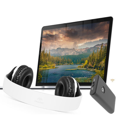 2-in-1 Wireless Transmitter Receiver Bluetooth 5.3 Audio Adapter with 3.5mm Audio Aux Jack for Car Computer Speaker