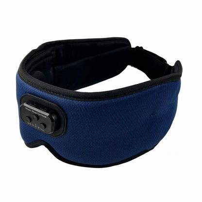 Sleep Mask Eye Mask White Noise Sleep Headphones Wireless 5.2 Bluetooth Music Sleeping Eye Mask -Navy