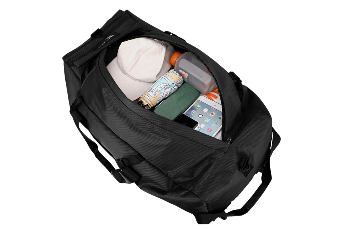 90 L Foldable Oxford Rolling Duffle Travel Bag with 3 Carry Modes