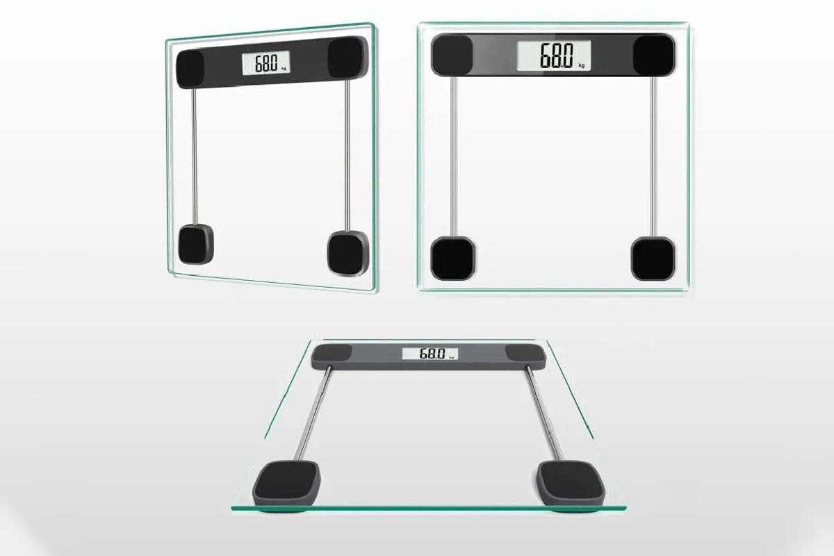Glass Bathroom Scale For Body Weight 180KG Electronic Digital Backlit Weight Scale