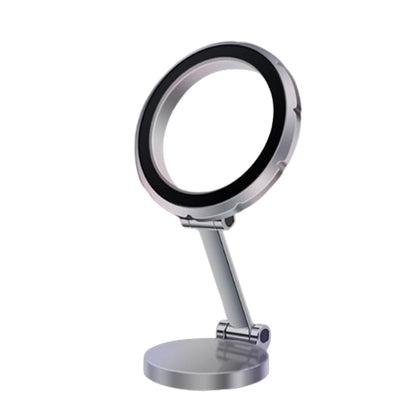 Magnetic Car Phone Holder Rotating Magnet Mount Mobile Cell Phone Stand Dash Fit Silver