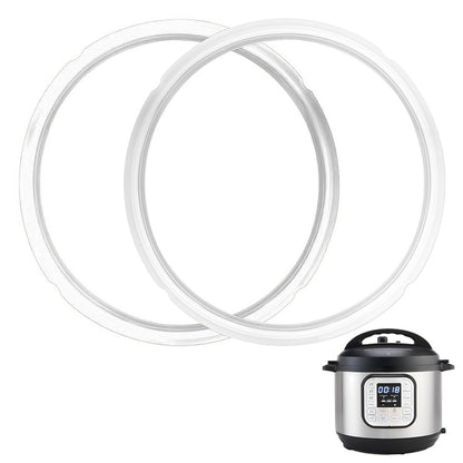 2 Pcs Sealing Ring 6Qt for Instant Pot Silicone Gasket Replacement Pressure