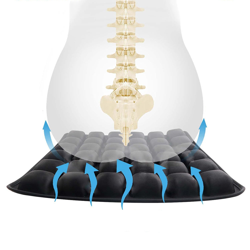 3D Air Cell Inflatable Seat Cushion for Airplane Office Chair Car Wheelchair Style 1