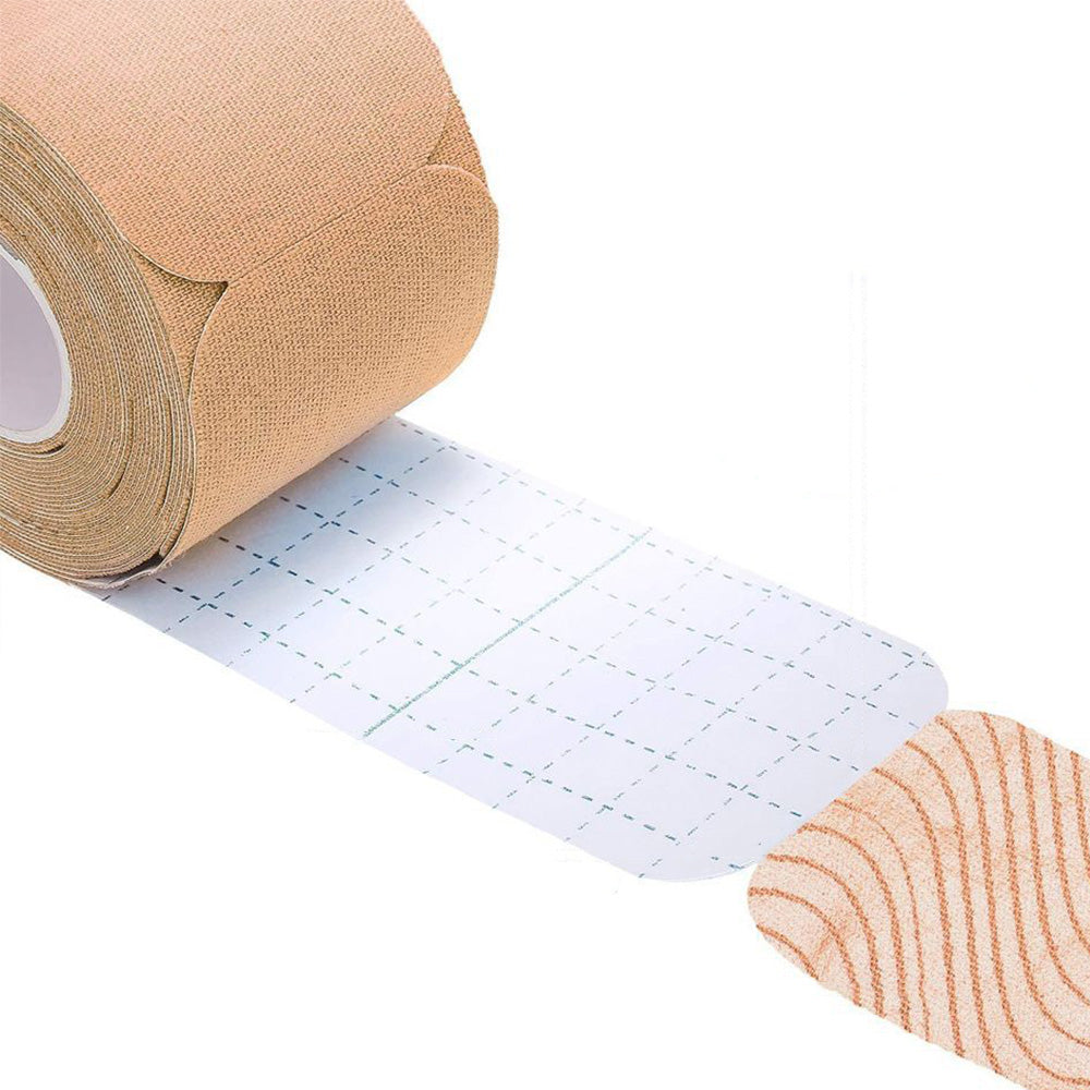 Kinesiology Tape Waterproof Breathable Latex-Free for Ankle Wrists Knees Khaki