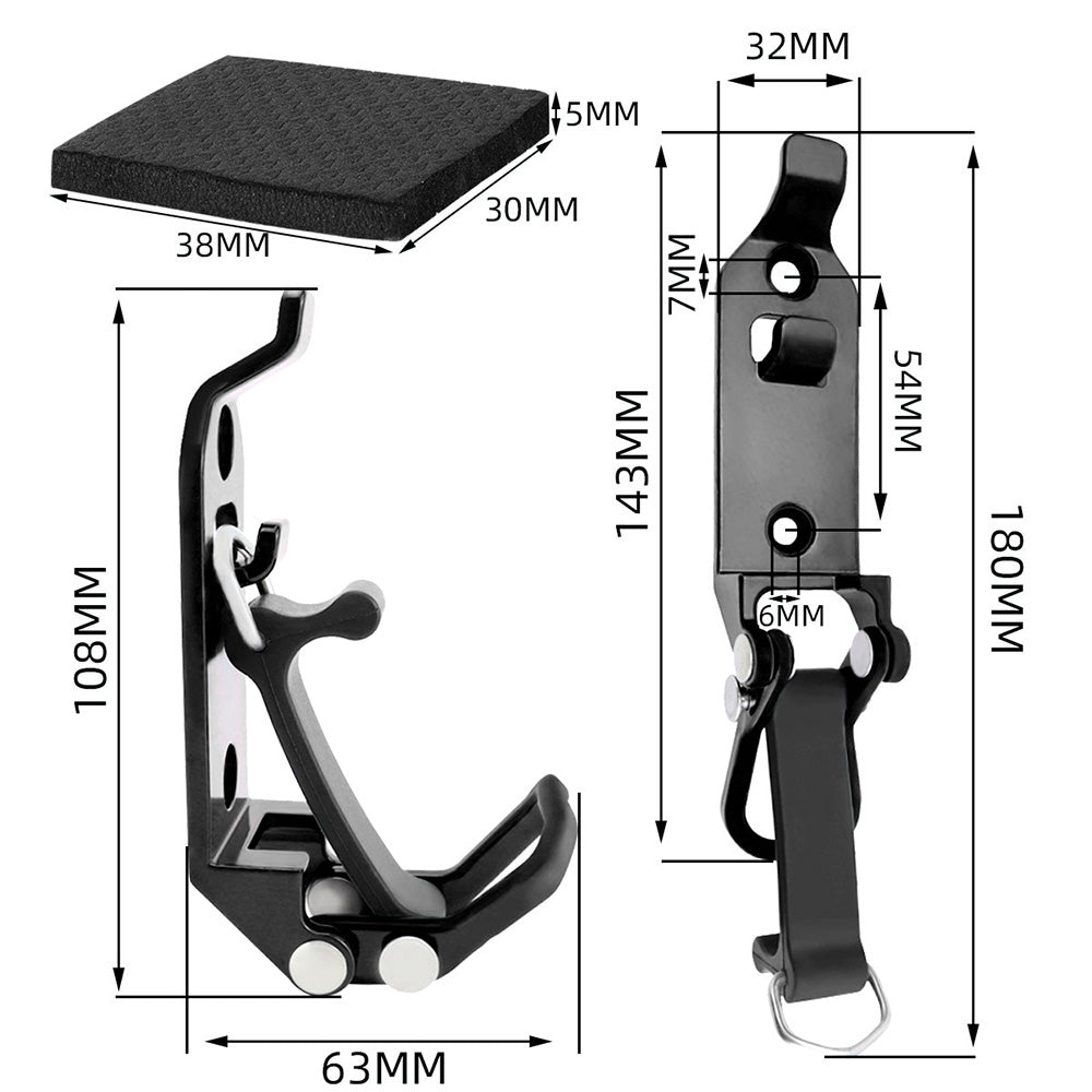 8 Pack Tool Mount Brackets Zinc Alloy Holder For Roof Rack Garage