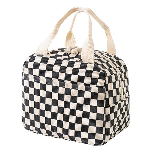 Cute Corduroy Lunch Bag Insulated Lunch Tote Bag for Work Picnic Travel Style 1