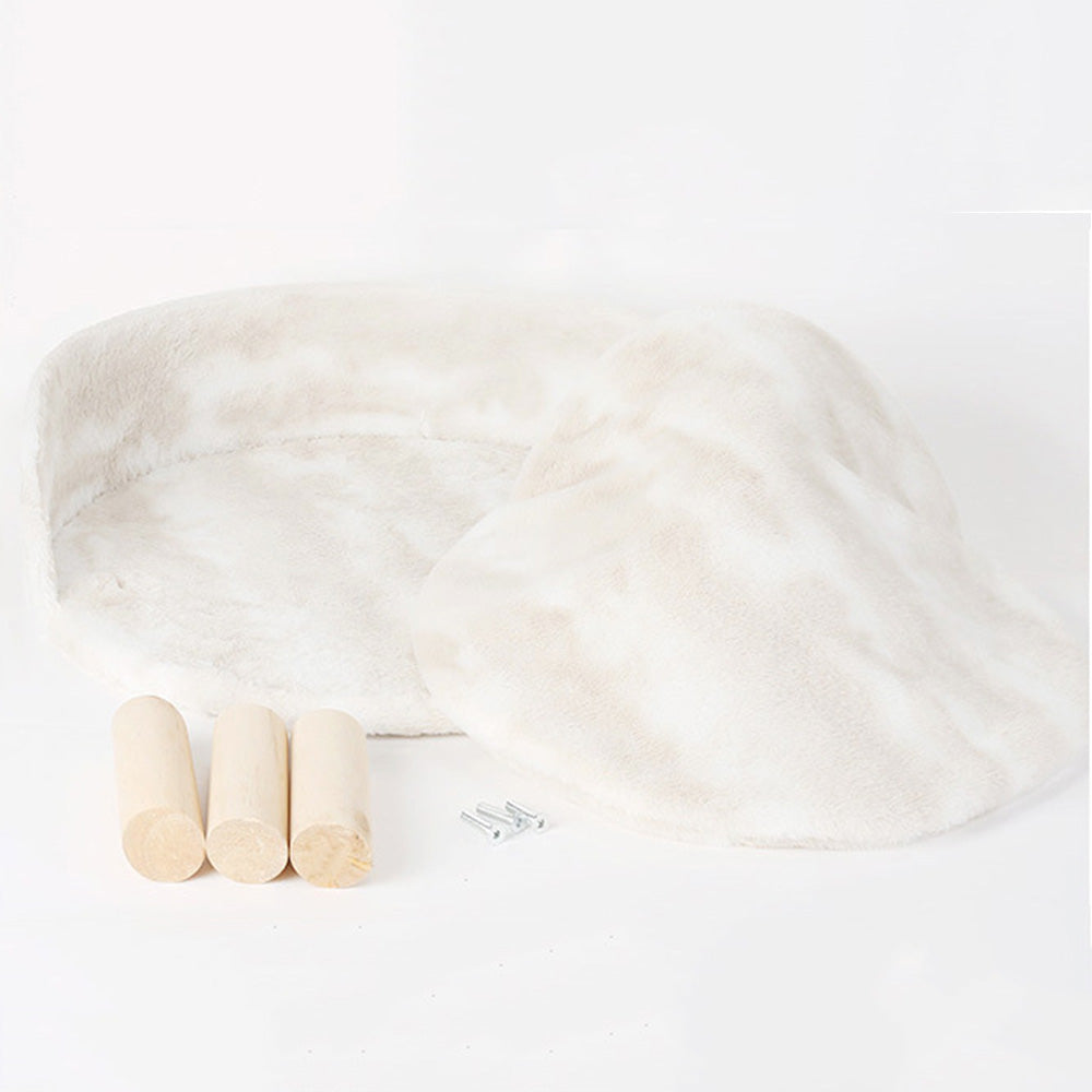 Elevated Dog Cat Bed Sofa Couch Kitten Lounge Raised Pet Bed with Legs-L