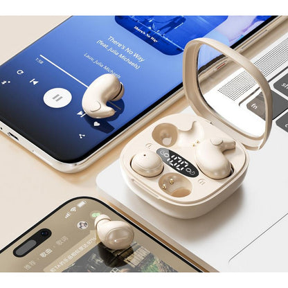2 in 1 Side Sleeper Bluetooth Earphones Invisible Sleep Headphones-Beige