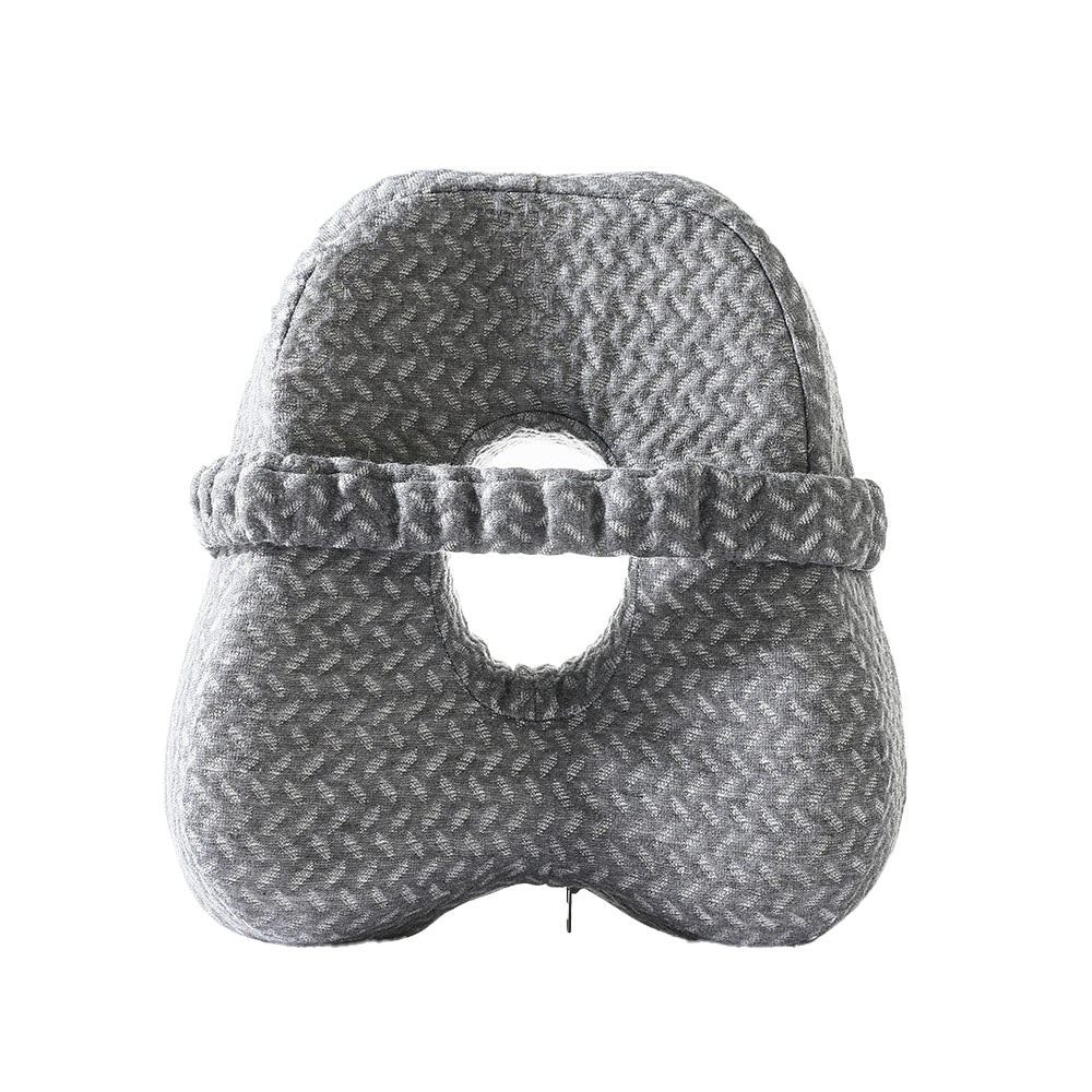 Ergonomic Leg Pillow Memory Foam Knee Pillow for Side Sleepers Grey