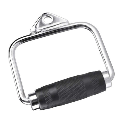 Single D Stirrup Handle with Rubber Grips for Cable Exercise Equipment