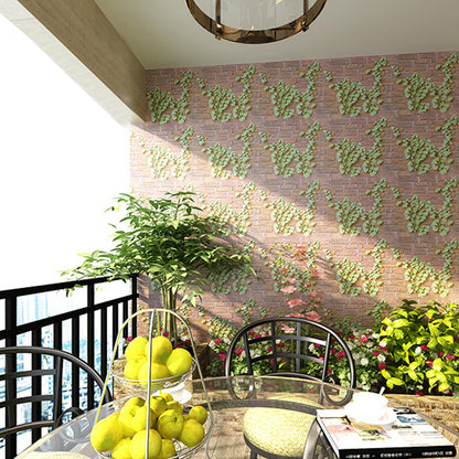 Leaf Rattan Wall Mural Art 3D Wall Muralcreative Wall Stickers Parthenocissus Removable Wallpaper