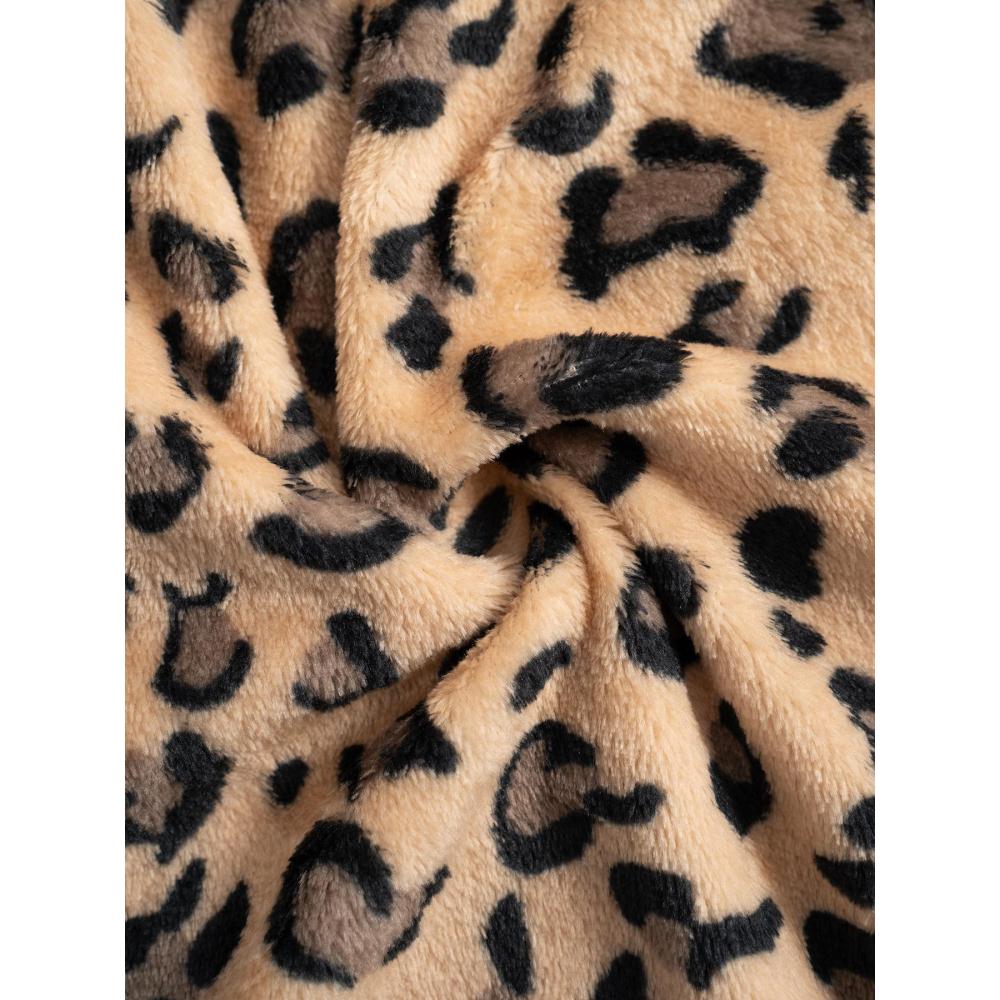 Leopard Print Loose Casual Sweatpants Vintage Pants