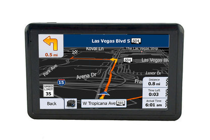5 inch Car Truck Navigation Positioning System Navigator System Sat Nav Lifetime Map Speedcam-Europe