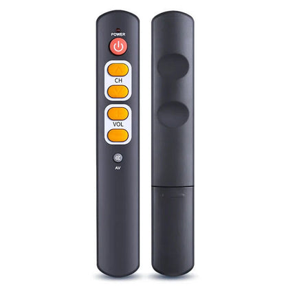 Universal Learning Remote Control for TV Soundbar Elderly Large Button 6 Key Simple-orange