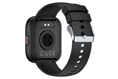 Smart Watch 1.85-Inch Fitness Watch with Heart rate Warning Sleep Monitor Blood Oxygen Calories Physiological Activity Tracker-Black