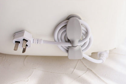 Self Adhesive Small Appliances Cord Wraps Kitchen Cord Organizer Electrical Appliance Holder-Grey