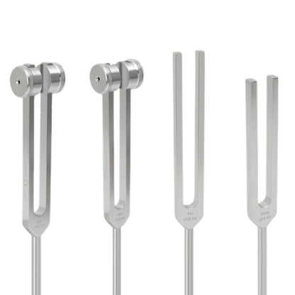 4Pcs Resonance Tuning Fork Set Sensory Tool for Yoga Meditation-Silver