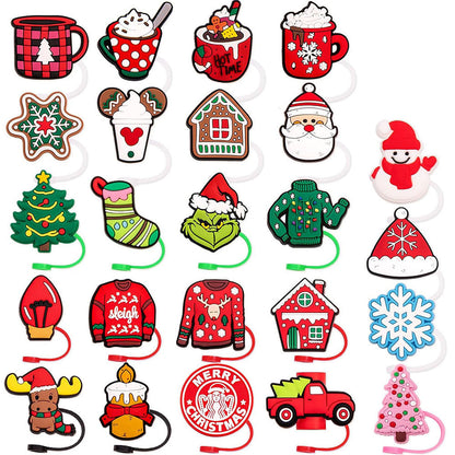 24 Days Christmas Advent Calendar Straw Caps Blind Box Countdown Calendar