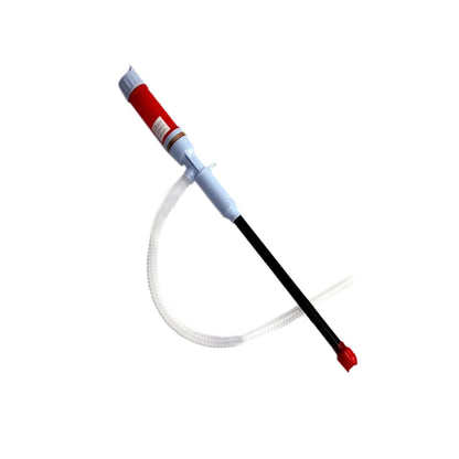2pcs Fuel Transfer Pump Siphon Electric Pump Pipe Water Petrol Liquid Transfer-Red