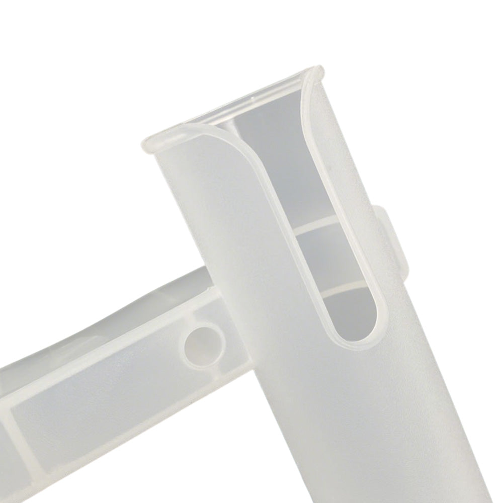 3 Tube Fishing Rod Holder Bracket Mounted Fishing Rack For Boats Garage Cooler-White