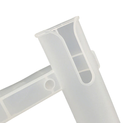 3 Tube Fishing Rod Holder Bracket Mounted Fishing Rack For Boats Garage Cooler-White