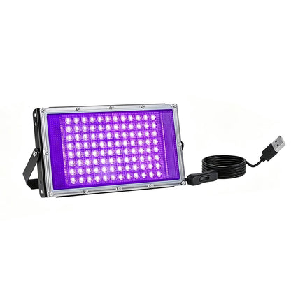 2Pieces 96 LED Purple Stage Ambient Light for Halloween Christmas Party