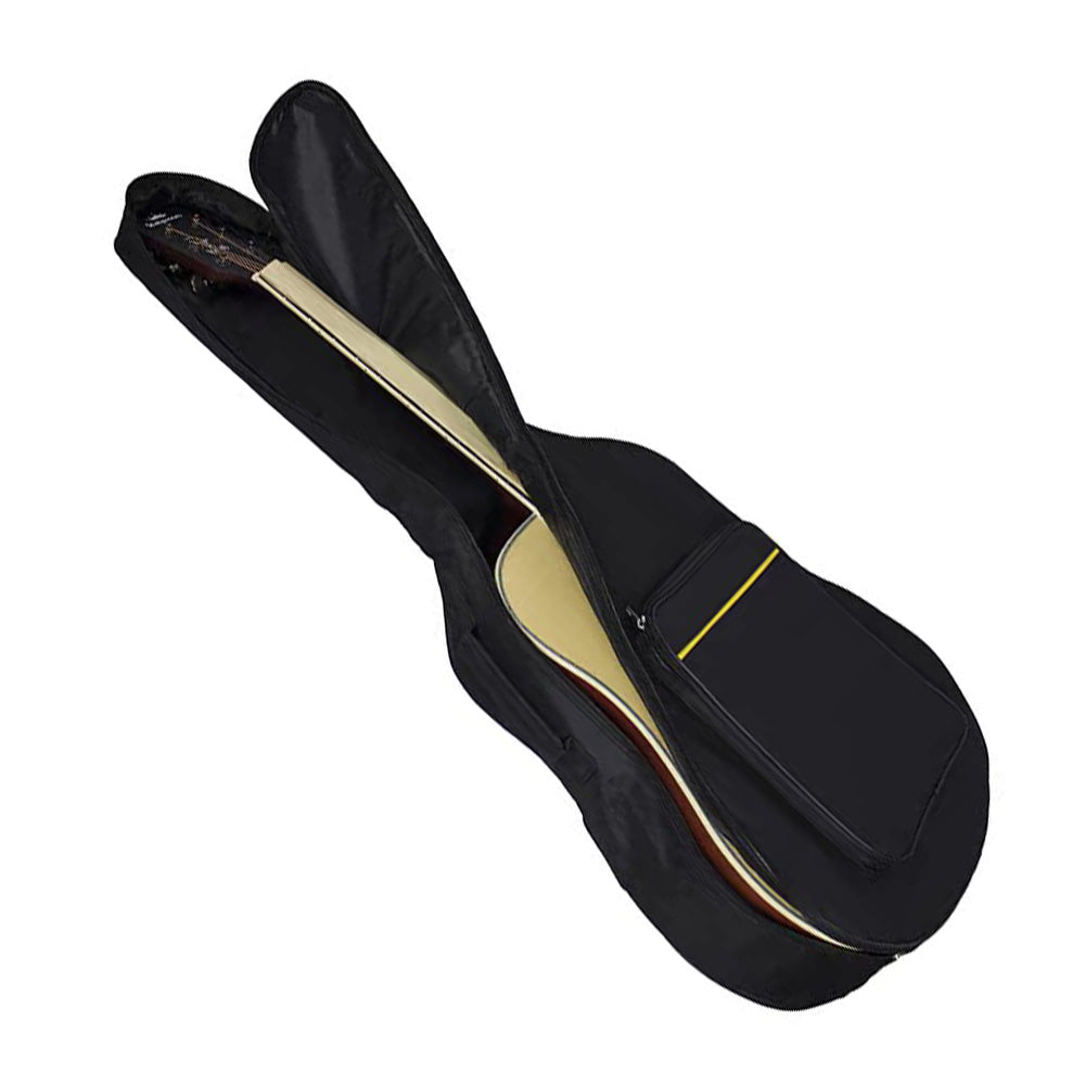 41-Inch Black Dual Strap Guitar Bag Protective Case for Acoustic & Electric