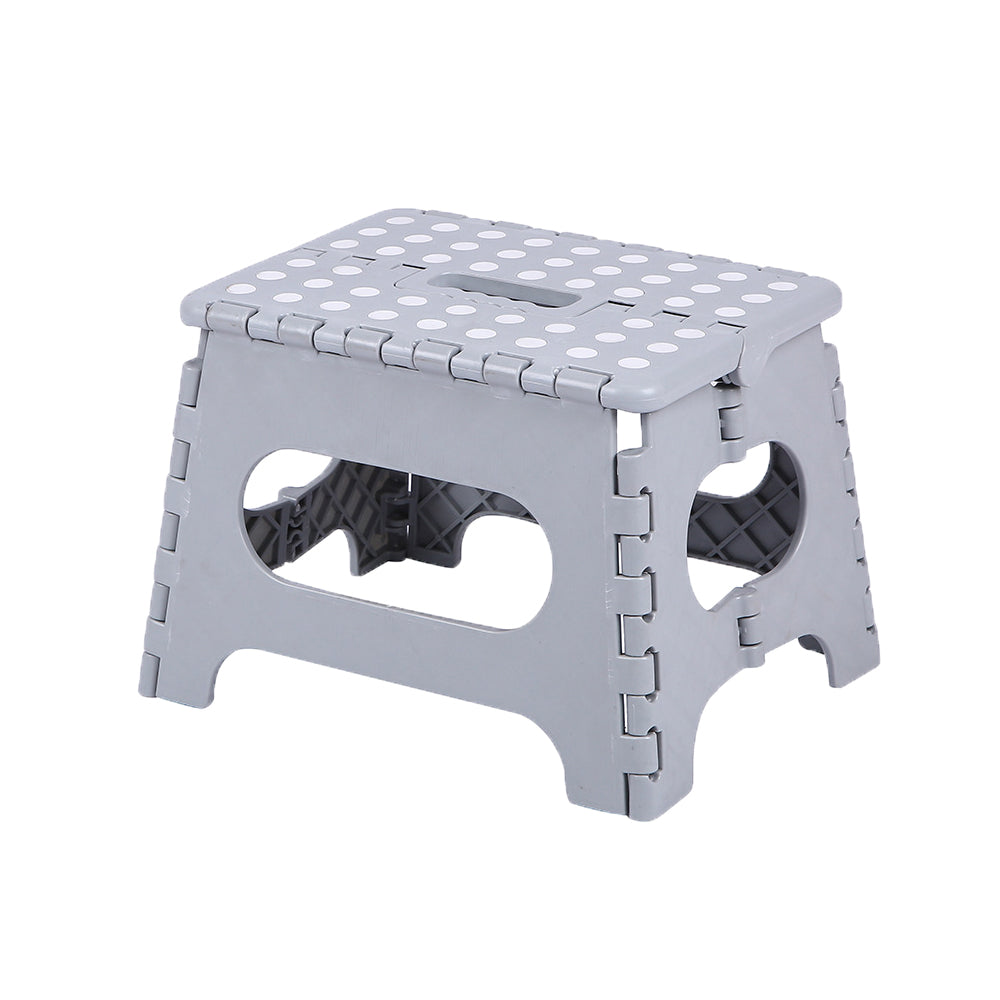 Folding Step Stool Portable Lightweight Stool for Adult Kids Gray