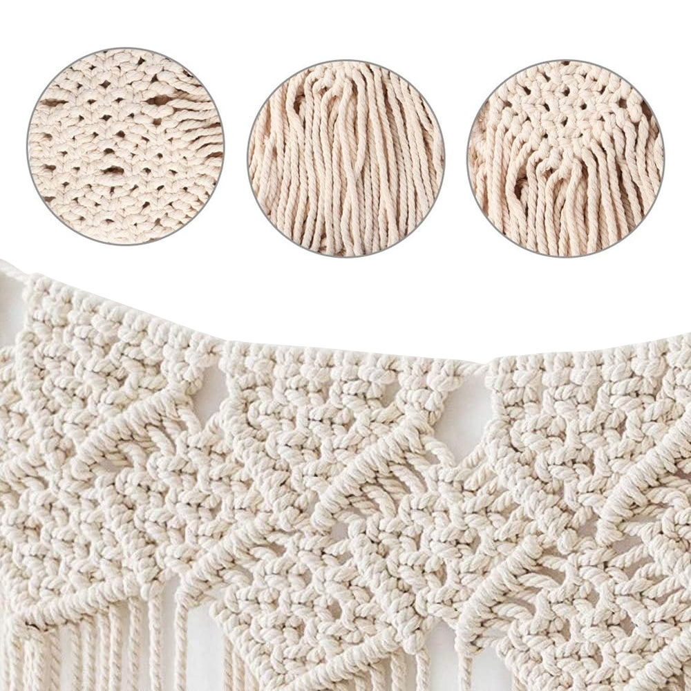 Boho Macrame Tapestry Woven Wall Hanging Tassel Macrame Home Wedding Party Decor