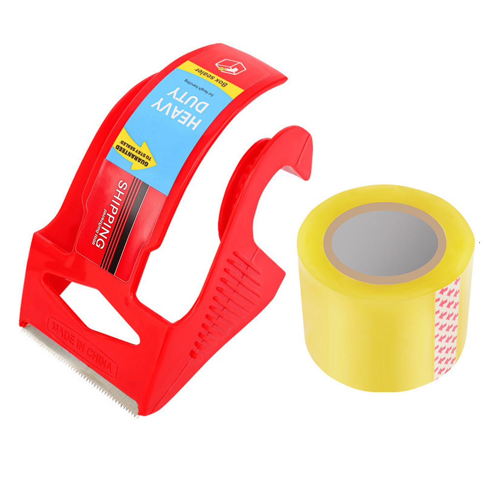 3Pcs Packing Tape Dispensers 3 Rolls Clear Packing Tape Set