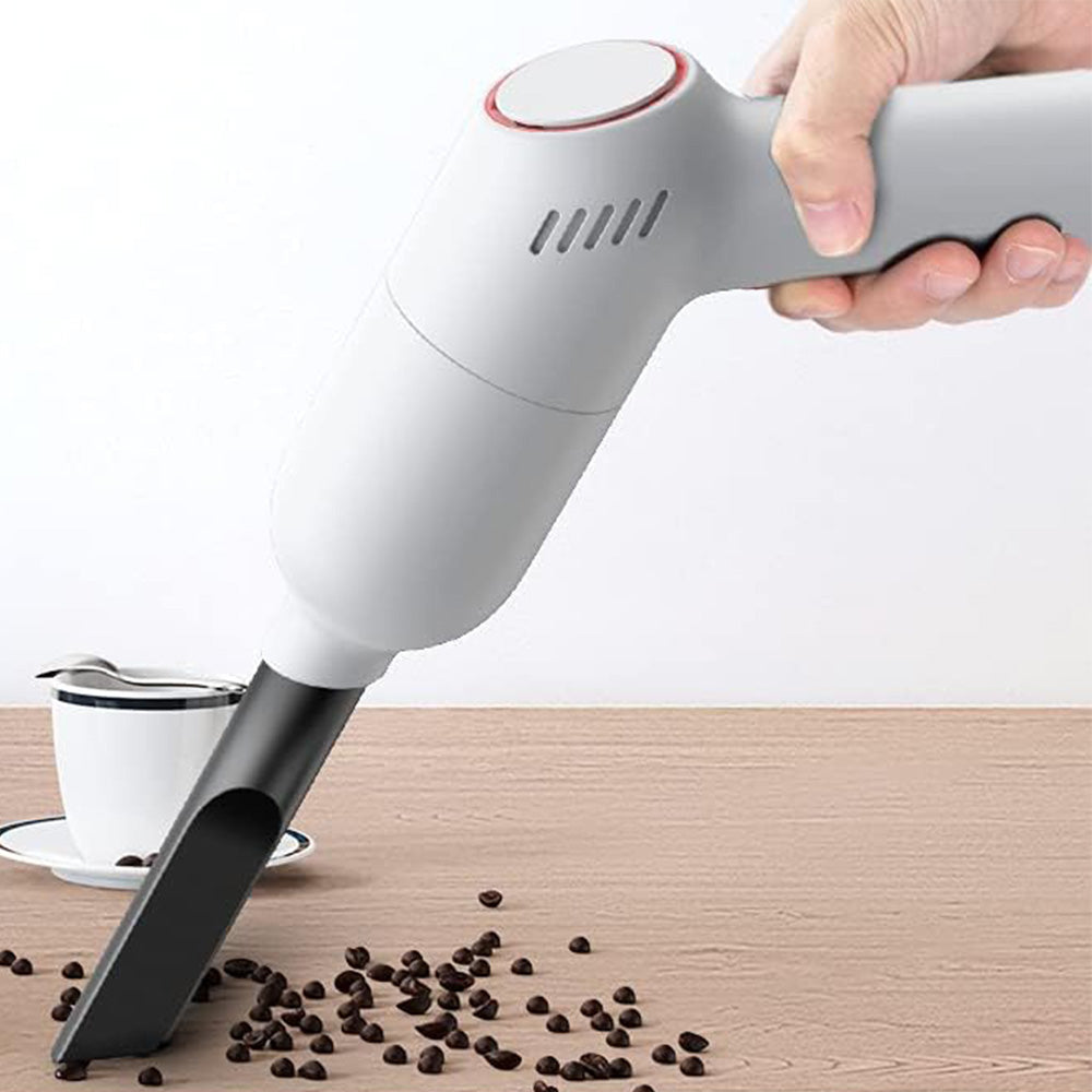9000Pa Cordless Handheld Car Vacuum Lightweight Cleaner Rechargeable Portable Duster White