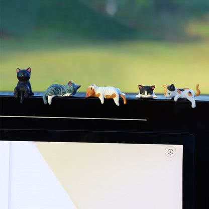 Cat Dashboard Decorations Set of 5 Car Interior Accessories for Women and Girls